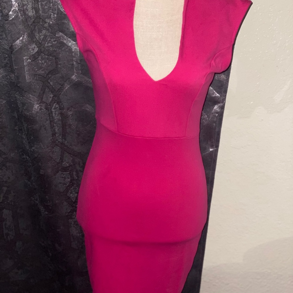 Hot pink dress